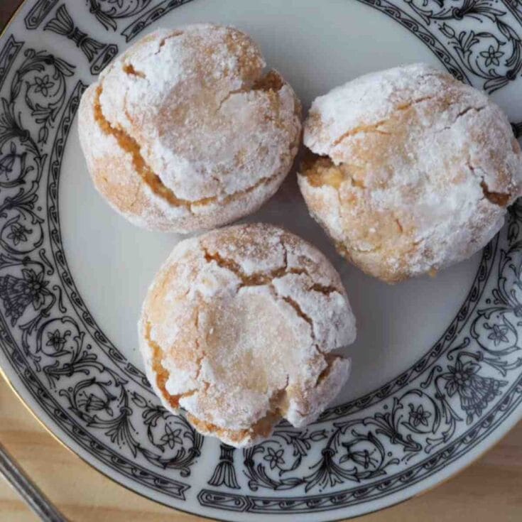 Almond flour amaretti cookies.