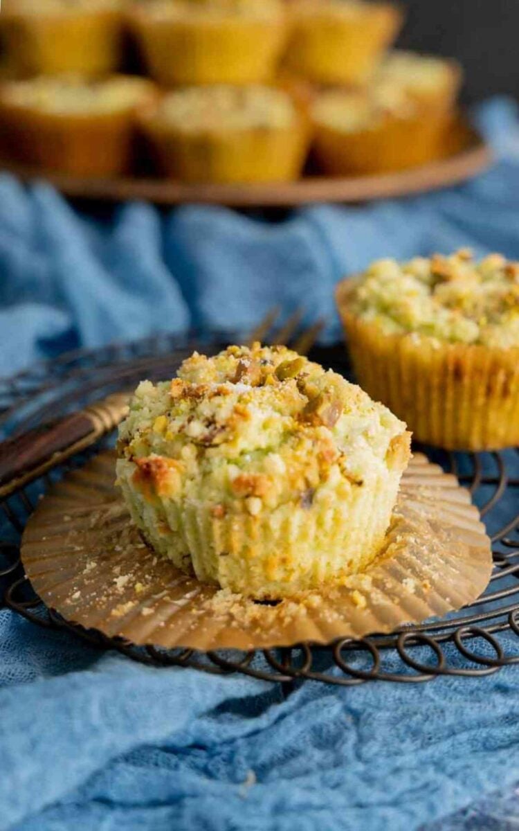 Pudding Mix Pistachio Muffins with Real Pistachios Topping Popular Recipes