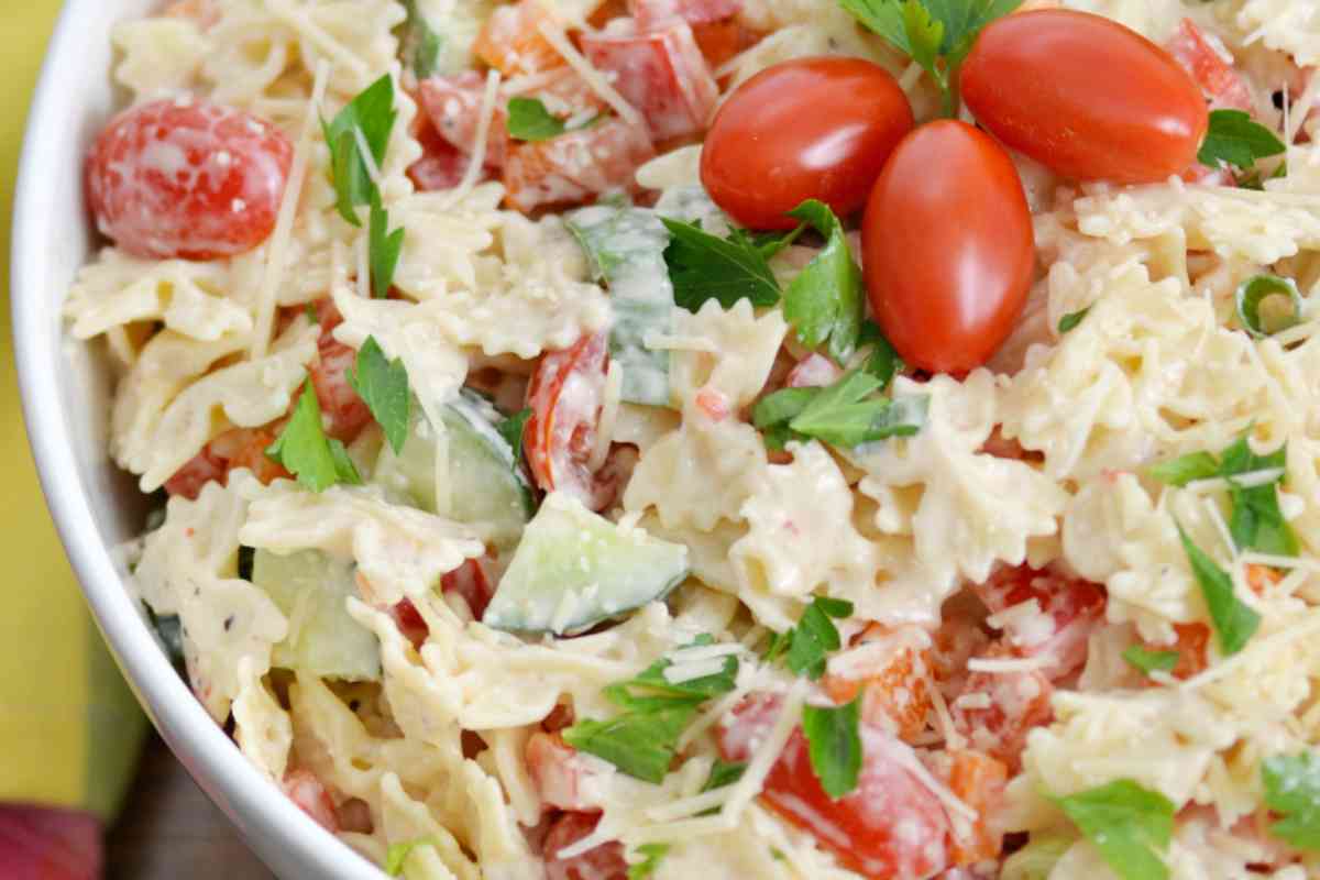 Creamy Bowtie Pasta Salad msn image.