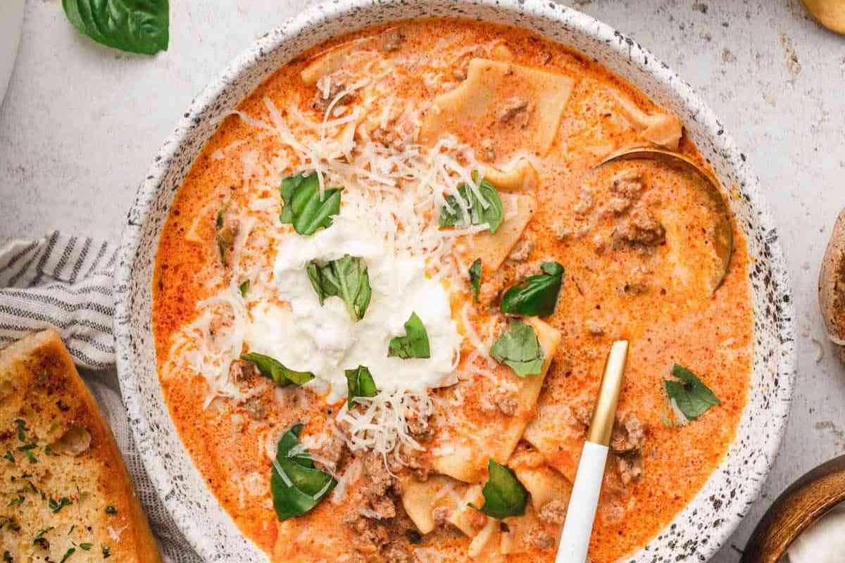 Crockpot Lasagna Soup msn image.