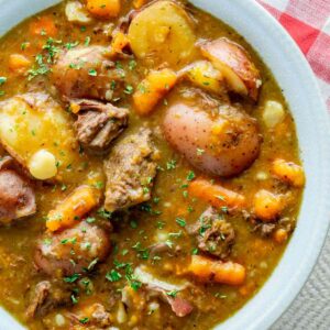 Instant Pot Beef Stew in a bowl featured image 1