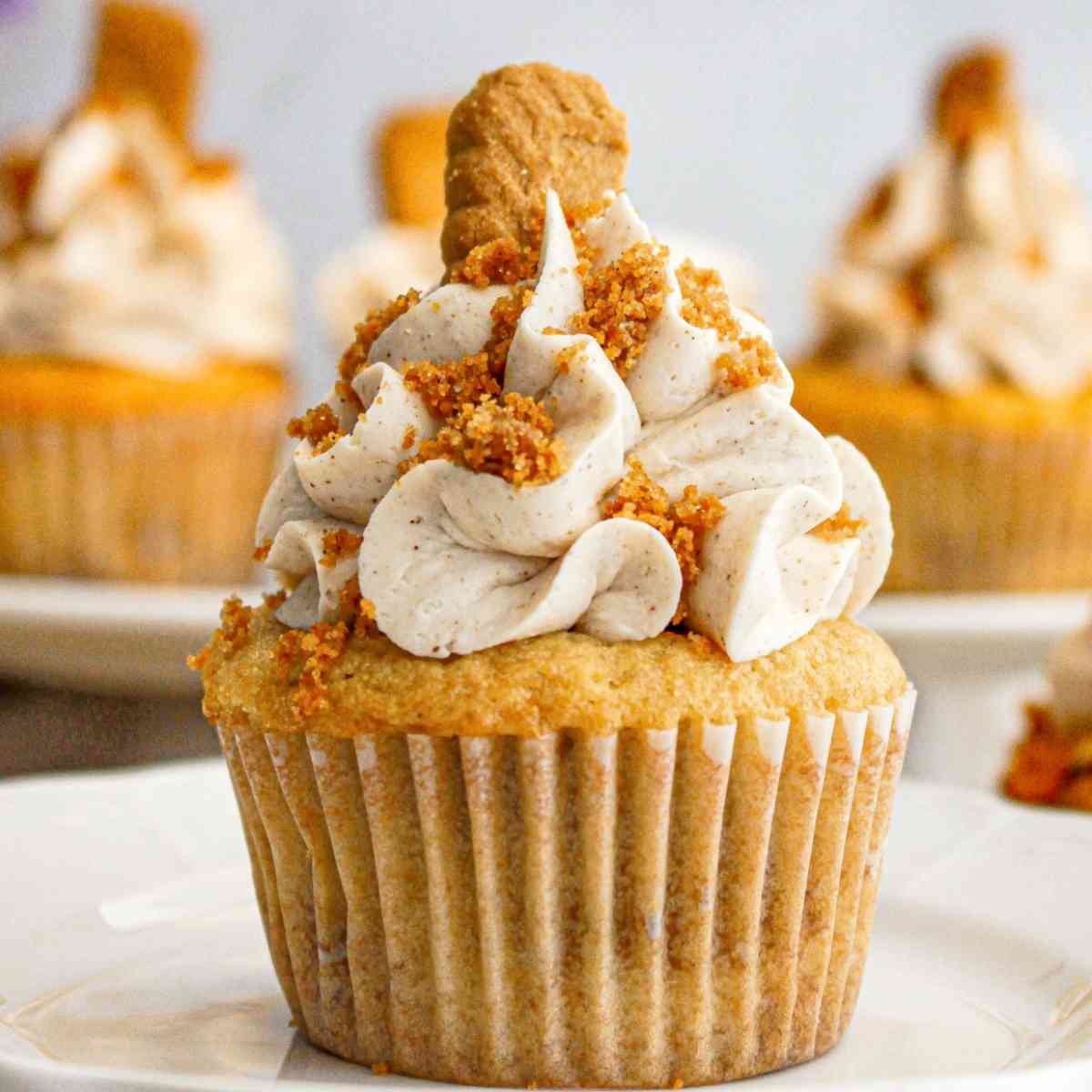 Biscoff Cupcakes featured image.