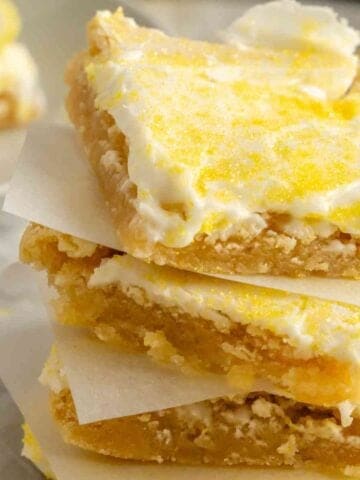 Lemon Cookie Bars recipe featured image.