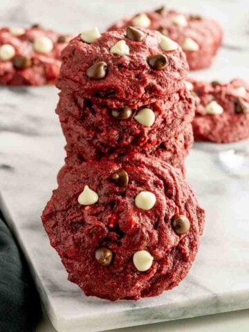 Chocolate Chip Red Velvet Cookies featured image.