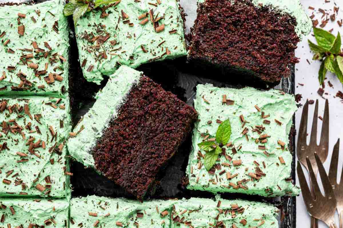 Mint Chocolate Chip Sheet Cake msn image.